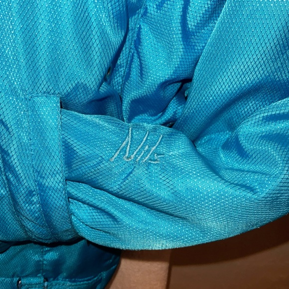 NILS Vintage Ski Jacket Ladies Fitted Coat Gorgeous Turquoise Size 12 Full Zip - Picture 15 of 16